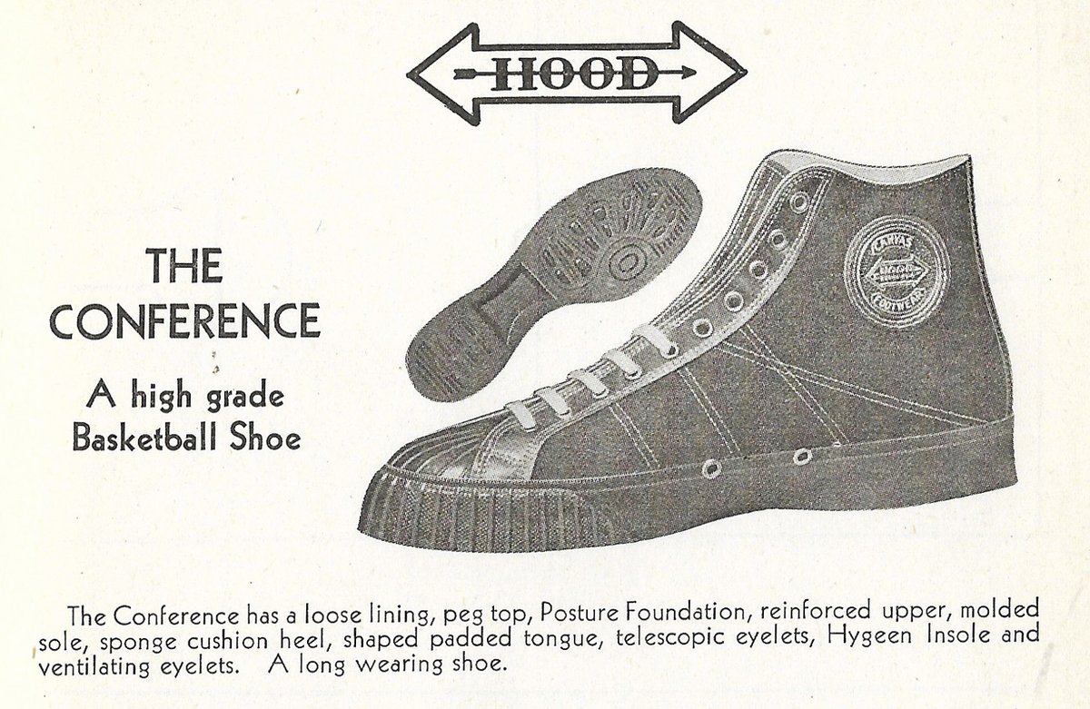 A 1934 Hood catalogue page for the Conference under the double-headed Hood arrow