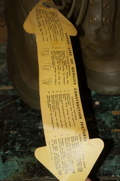 Hood arrow hangtag — Hood Rubber Company archive