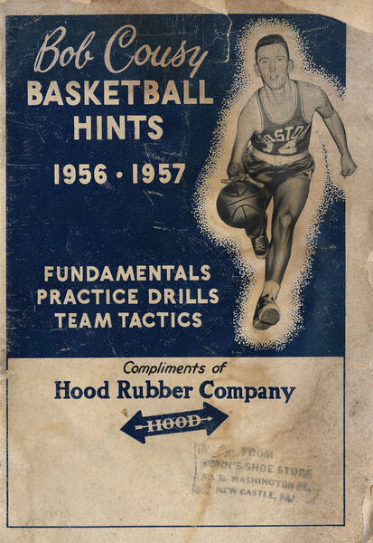 Bob Cousy Basketball Hints, 1956–57 — Hood Rubber Company archive