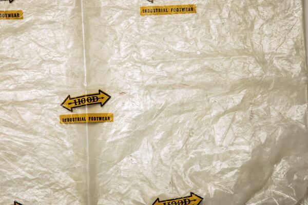 Hood industrial footwear wrapping tissue — Hood Rubber Company archive