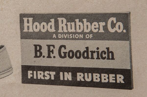 'Hood Rubber Co., A Division of B.F. Goodrich' — Hood Rubber Company archive