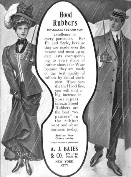 Hood Rubbers, A.J. Bates & Co., New York — Hood Rubber Company archive