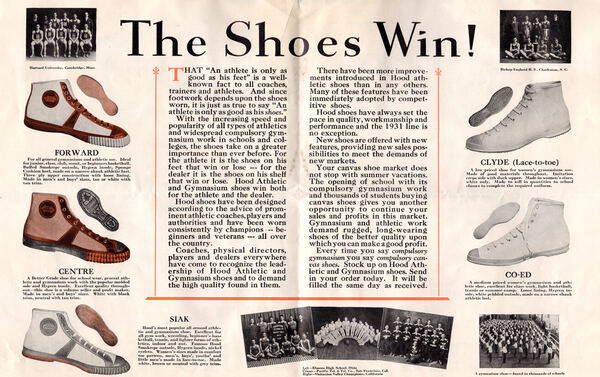 'The Shoes Win!' — Hood Rubber Company archive