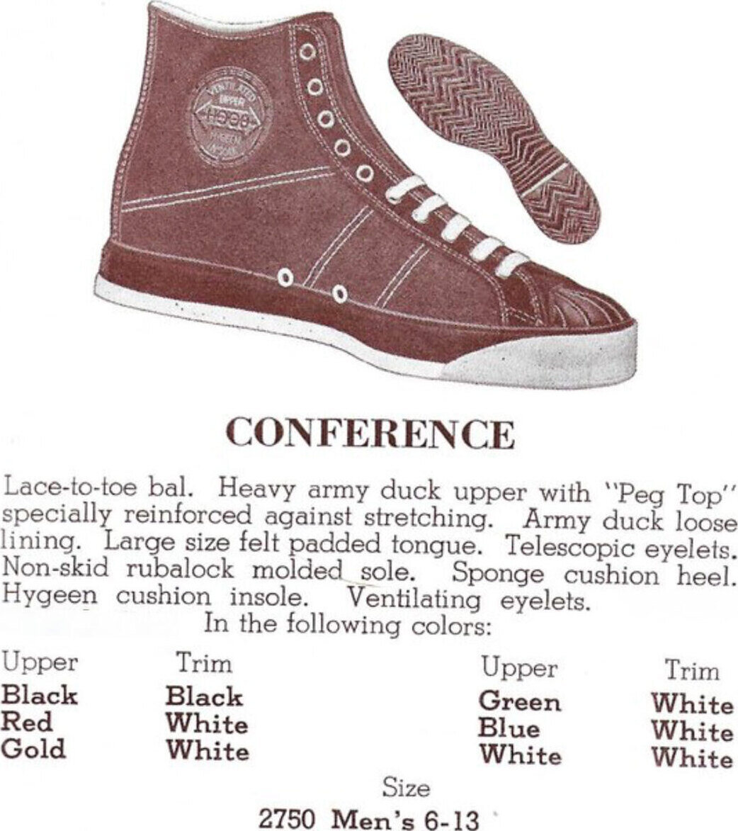 1941 Hood catalogue page for the Conference, with colour illustration, specification and a colour and trim table.